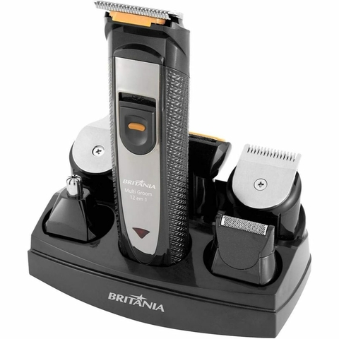 Aparador de Pelos, Multi Groom 12 em 1 Bap05plr, Preto, Bivolt, Britânia - Vitrine