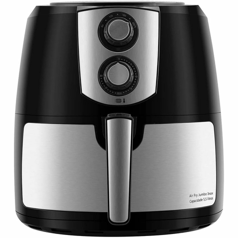Fritadeira Philco Air Fry Jumbo, 7,2 Litros, 127V, 1800W, Preto E Inox - PFR06PI