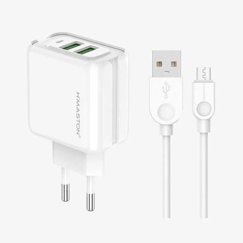Carregador Rápido USB com Cabo V8 HMaston Y24-1
