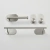 Set Accesorios De Baño Río 4 Piezas Inoxidable Adhesivo Silver
