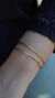 BRACELETE FIO DUPLO DOURADO