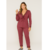 612745 - Pijama manga longa suedine com renda - comprar online