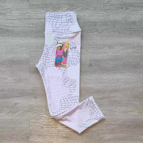 Calza 3/4 Spider Blanco - comprar online