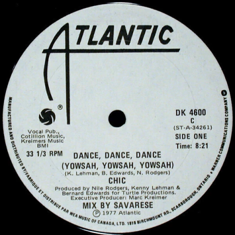 Chic - Dance, Dance, Dance (Yowsah, Yowsah, Yowsah) (12" Single)
