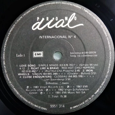 Various - Promo Dial Internacional Nº 4 (LP, Comp, Promo)