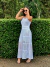 VESTIDO MIDI EM CREPE BRANCO