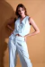 CONJUNTO COLETE E CALÇA VKUDAKA – BOTÕES DOURADOS - loja online
