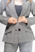 BLAZER XADREZ IMPONÊNCIA CLÁSSICA - Vkudaka Moda com essência
