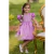 Vestido Infantil de Festa Princesa Rapunzel
