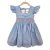Vestido Infantil Casinha de Abelha Bella Flor - Azul - loja online