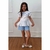 Conjunto Infantil Gola Bordada Nina - Azul