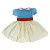 Vestido Infantil de Festa Princesa Branca de Neve - comprar online