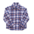 Camisa de Menino Flanela 100% Algodão Xadrez Azul e Nude - comprar online