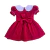Vestido Gloria Vermelho - Little Closet - Loja de Roupa Infantil | Vestidos Clássicos Bordados