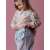 Conjunto Morangos Calça Azul Serenity Maxi Laço - Little Closet - Loja de Roupa Infantil | Vestidos Clássicos Bordados
