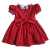 Vestido Infantil de natal Larissa Vermelho na internet