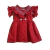 Vestido Infantil de natal Gigi Vermelho - Little Closet - Loja de Roupa Infantil | Vestidos Clássicos Bordados