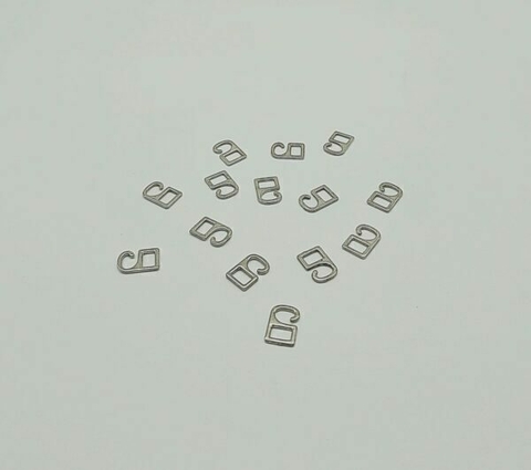 Gancho Desmontable Bretel metalico Zamak 6mm x 10unidades