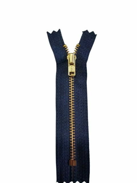 Cierres 10 cm bronce dorados fijos x 1 unidad - comprar online