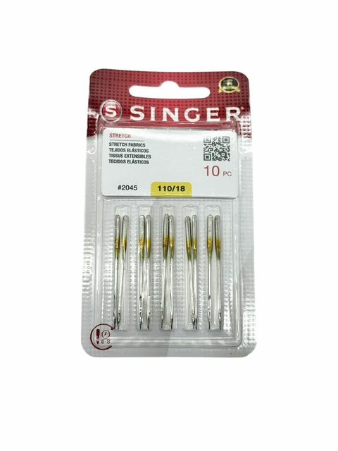 Aguja Singer Punta bolita 110/18 Blister