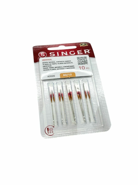 Aguja Singer Punta común 80/12 Blister - comprar online