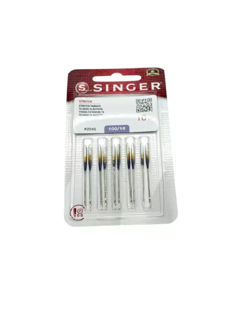 Aguja Singer Punta bolita 100/16 Blister - comprar online