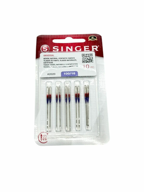 Aguja Singer Punta común 100/16 Blister - comprar online