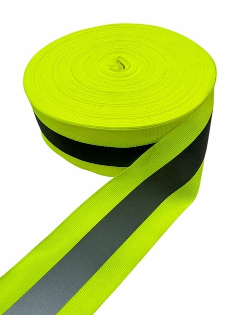 Cinta gross flúo con reflectivo 50 mm x 50 metros