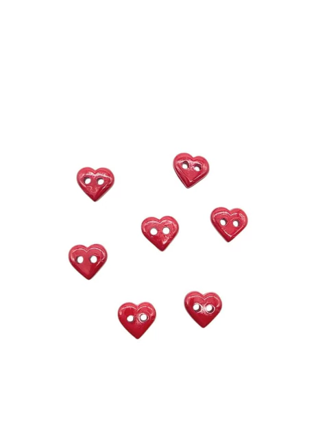 Botón con pie CORAZÓN X UNIDAD