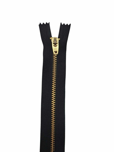 Cierre de bronce para pantalón 16cm X UNIDAD