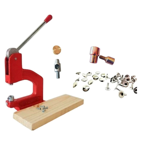 Maquina + matriz Remaches 10-10 + Sacabocados + 200 Remaches - comprar online