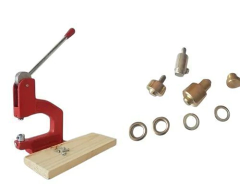 Máquina Para Broches + Matriz 124+ Sacabocados+ 100 Ojales - comprar online