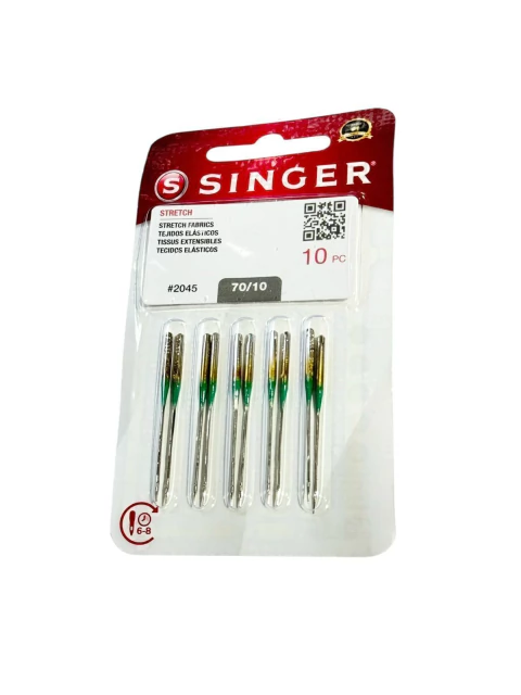 Aguja Singer Punta bolita 70/10 Blister