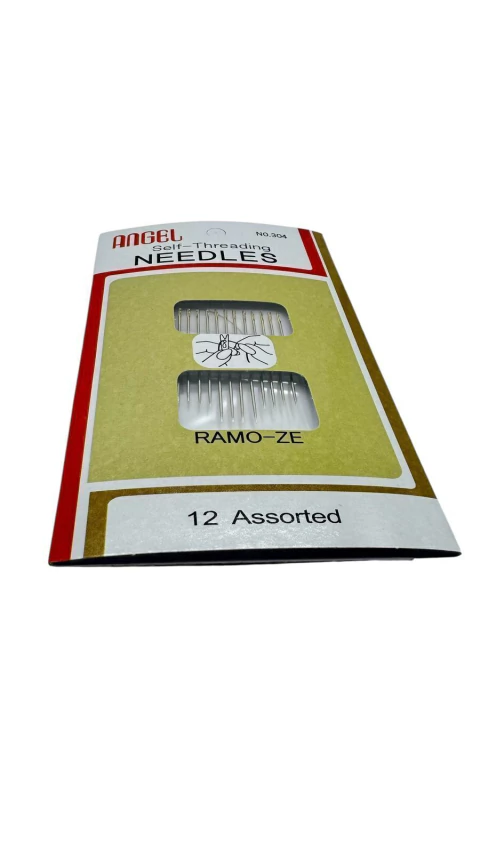 Aguja de coser fácil enhebrado