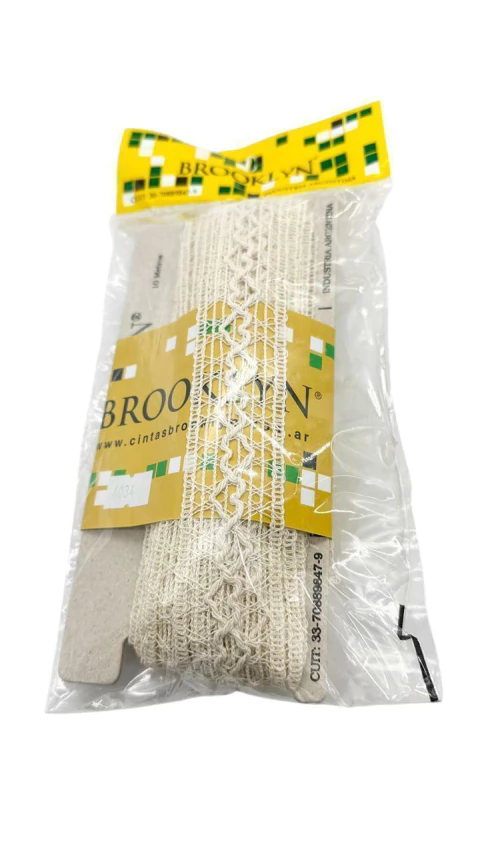 Puntilla algodón corazón brooklyn 30 mm x metro - comprar online