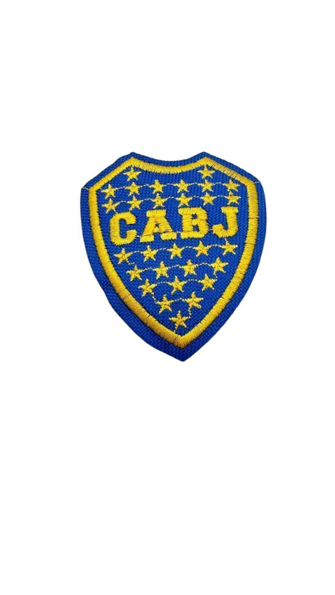 Apliques de escudos de futbol bordados Boca x unidad - comprar online