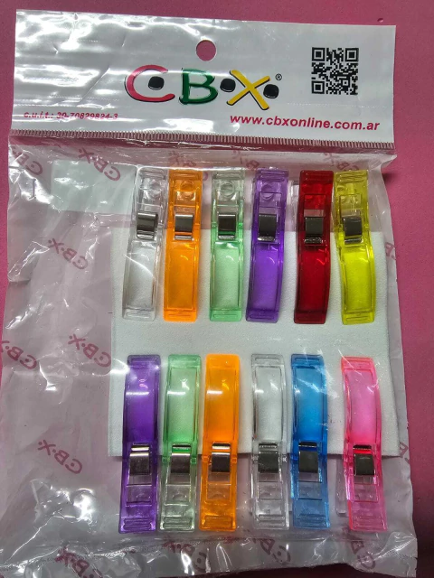 Broches prensatelas para Patchwork cbx x 12 unidades Grandes - comprar online