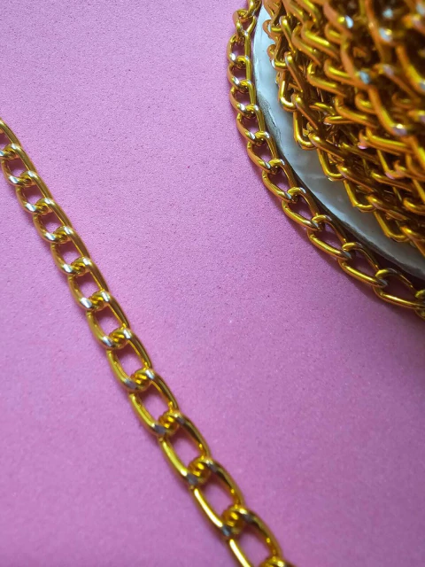 CADENA DORADA 5 MM X METRO DORADA - comprar online