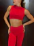 CROPPED REGATA BIANCA - VERMELHO