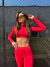 CROPPED MANGA LONGA LANA VERMELHO - loja online