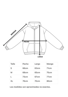 Imagen de Campera “fuego” negra
