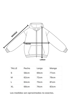 Campera oversize “ch” gris melange - comprar online