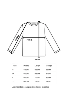 Remera mangas largas rayas beige