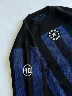Sweater oversize “krbn” negro - comprar online