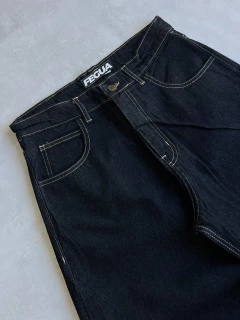 Jean baggy “raw denim” azul - comprar online