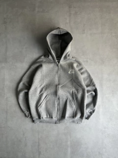 Campera oversize “ch” gris melange