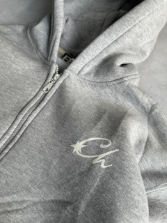 Campera oversize “ch” gris melange en internet