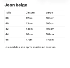 Jean baggy beige - comprar online