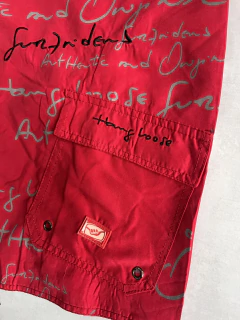 Short de baño surf hang loose rojo - tienda online