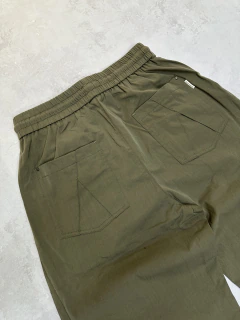 Pantalon de lino importado verde - tienda online
